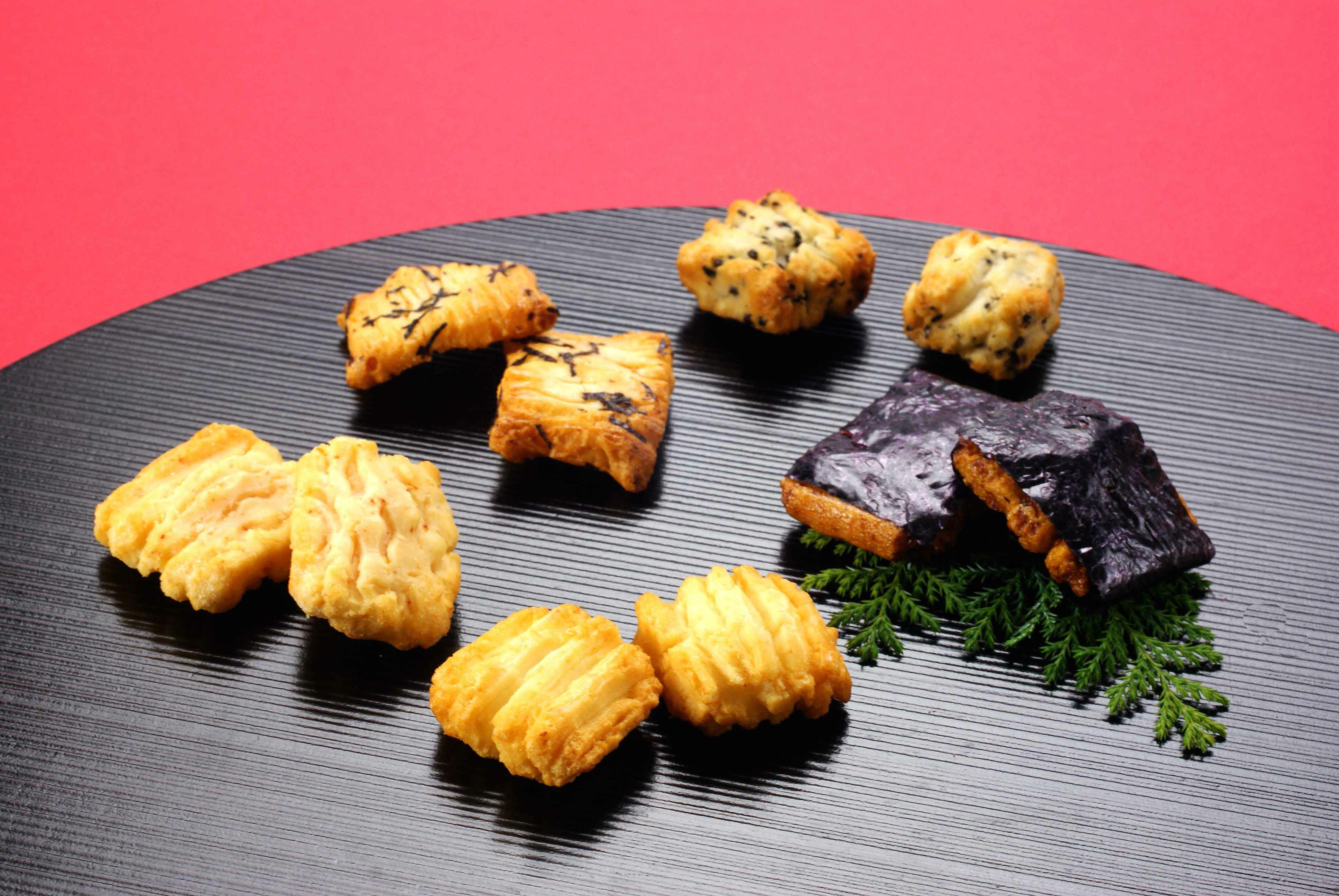 おかき 福招き揃 （赤） 200g 約37個 | がんこ職人オンラインショップ